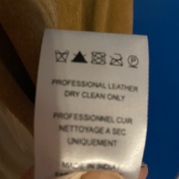 WeTheFree Beige Suede jacket . 100% Cow Leather. NWOT. Beige. Size medium - Picture 8 of 10